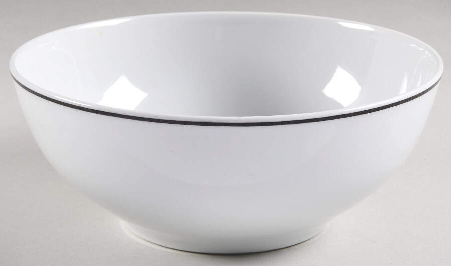 R6L1 Black 8" Round Vegetable Bowl by Royal Limoges-1