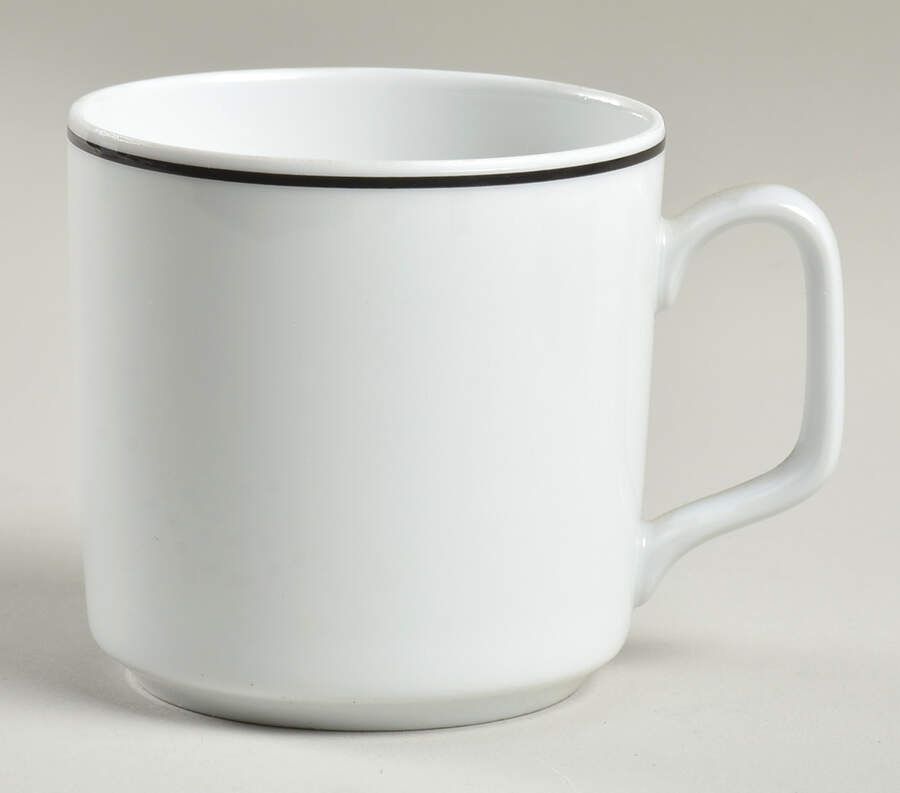 R6L1 Black Flat Cup by Royal Limoges-1