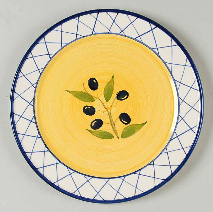 Olive Basket Dinner Plate by Ross Simons-1