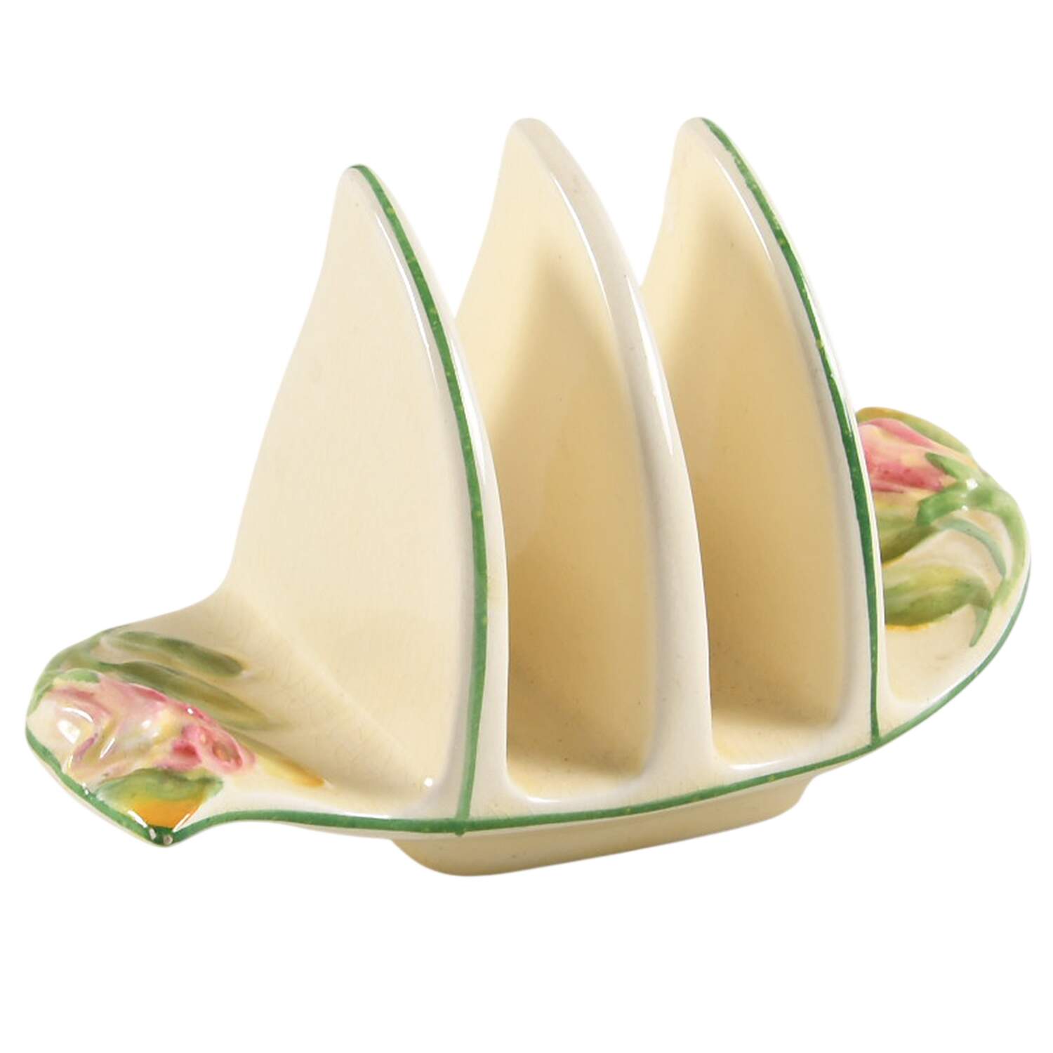 Rosebud Cream (Cream Background) Toast Server by Royal Winton-1