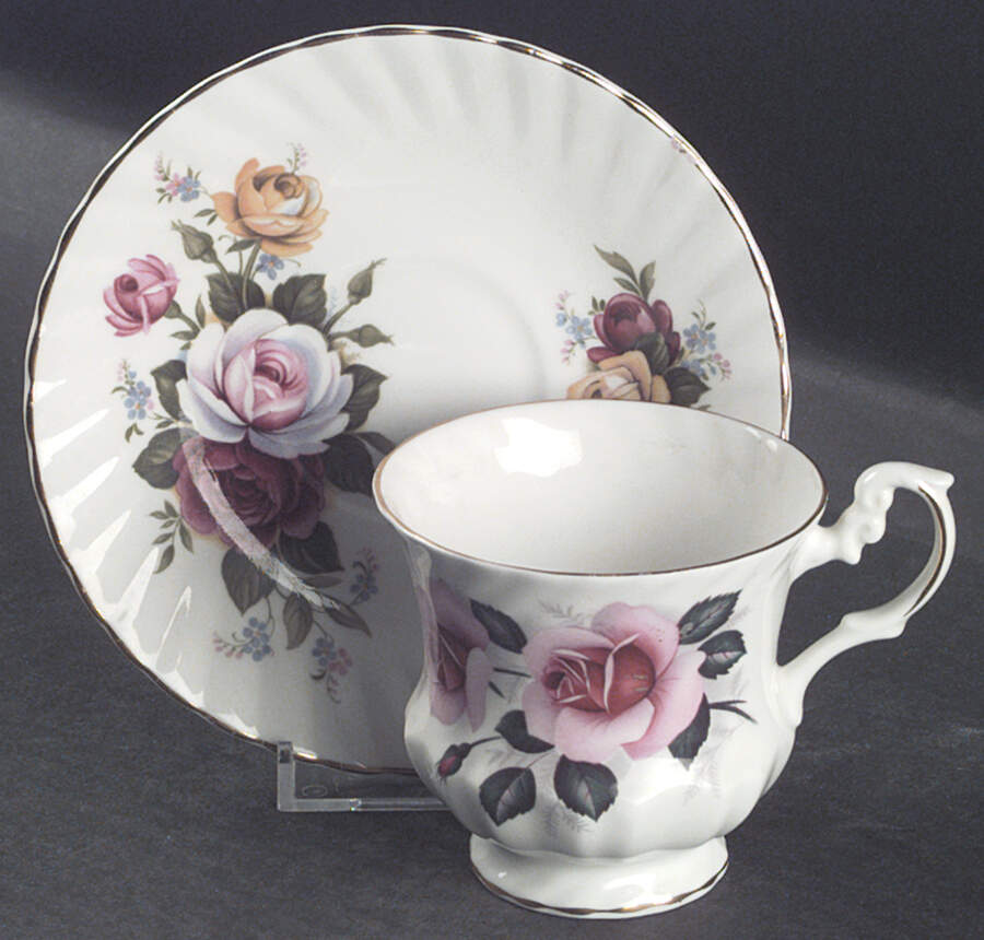 RDO3 Footed Cup & Saucer Set by Royal Dover-1