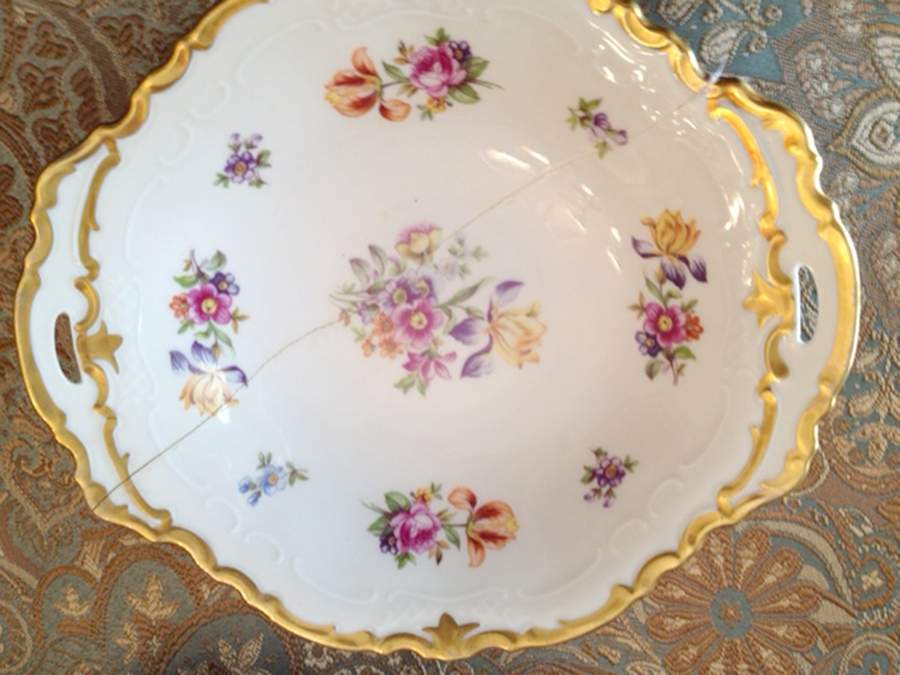 242-P Handled Cake Plate by Reichenbach-1