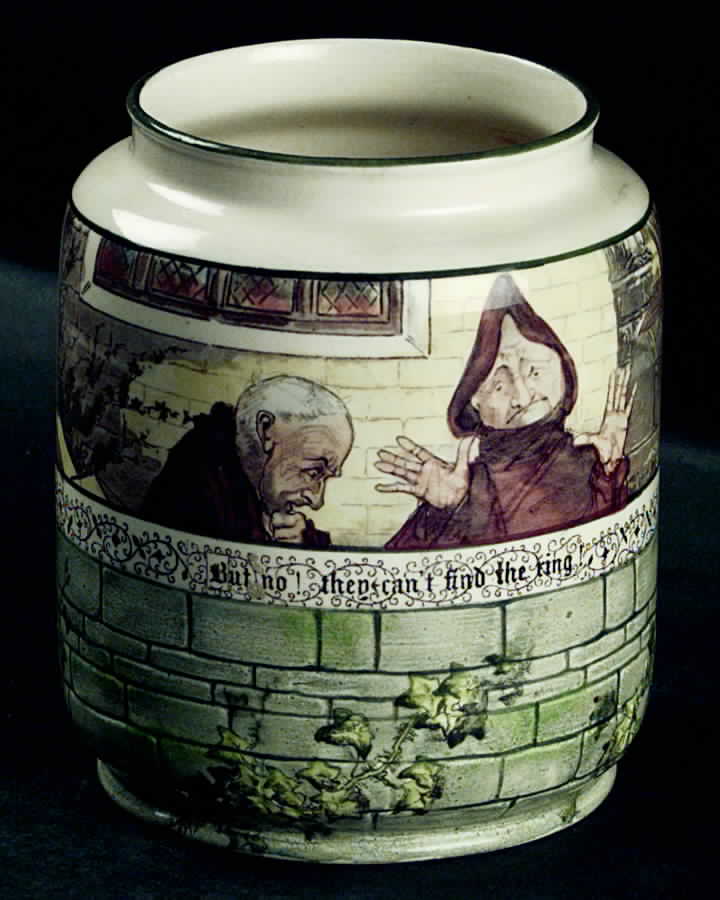 Jackdaw of Rheims Biscuit Barrel No Lid by Royal Doulton-1