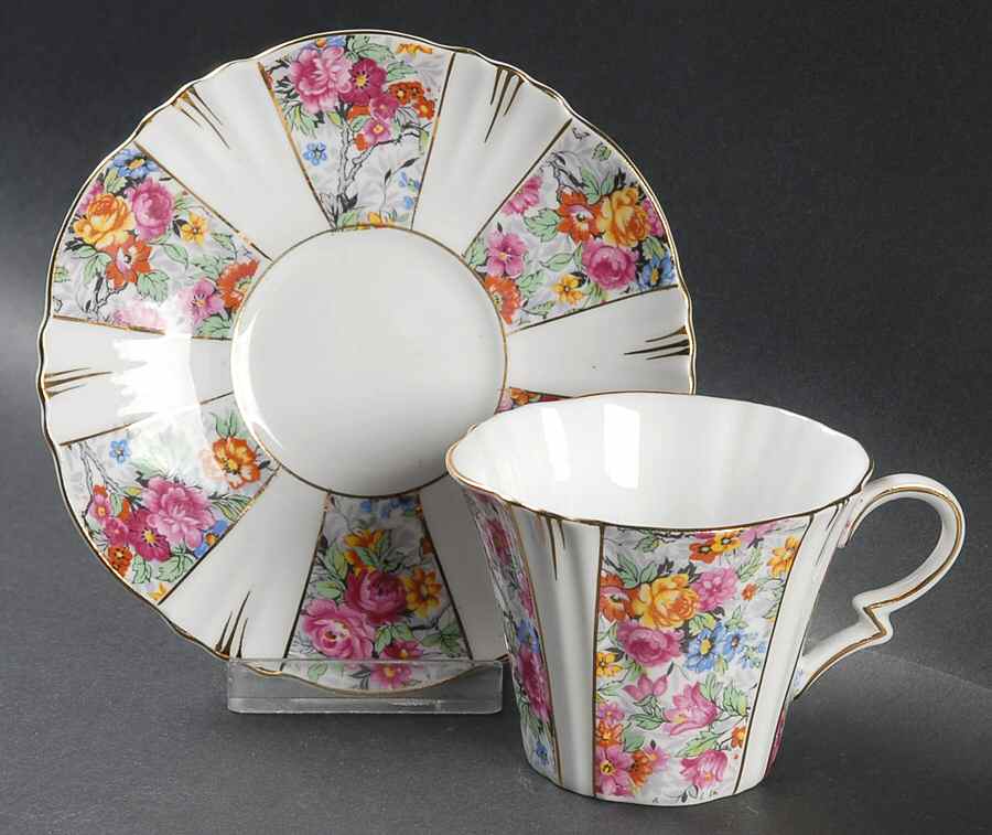 1232 Flat Cup & Saucer Set by Royal Albert-1