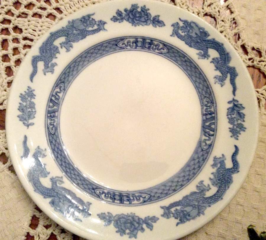 Dragon (No Trim) Bread & Butter Plate by Royal Cauldon-1
