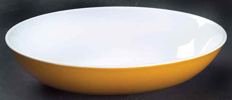 Prisma Maize Yellow 9" Oval Vegetable Bowl by Royal Doulton-1