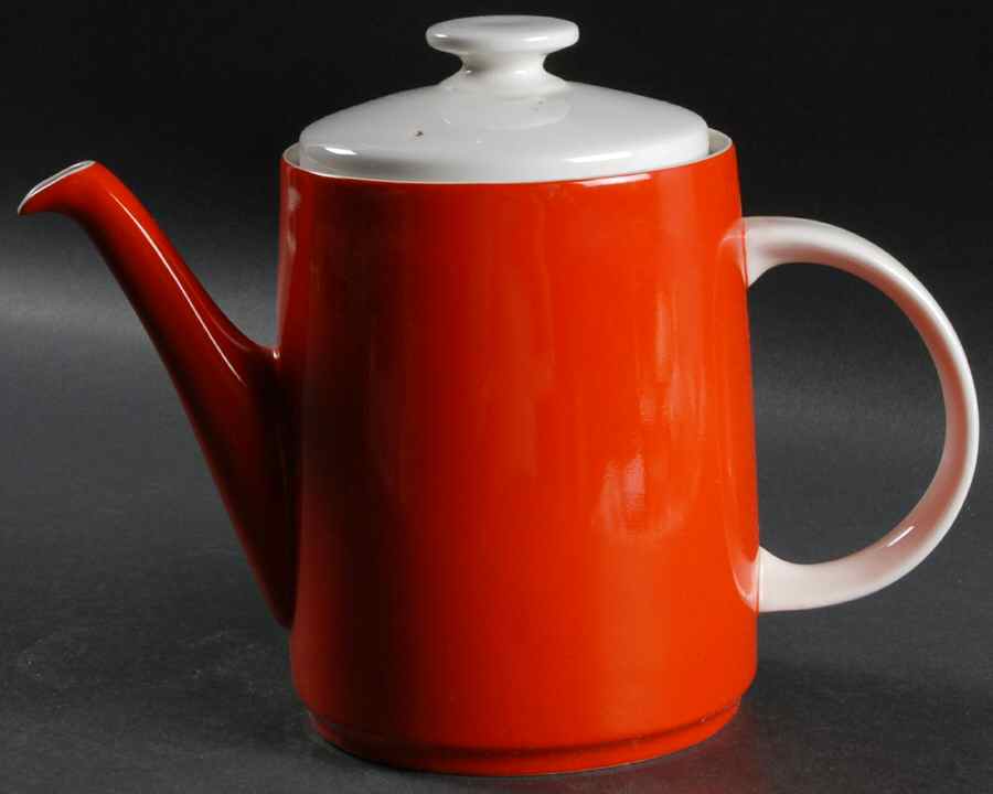 Prisma Riot Red Teapot & Lid by Royal Doulton-1