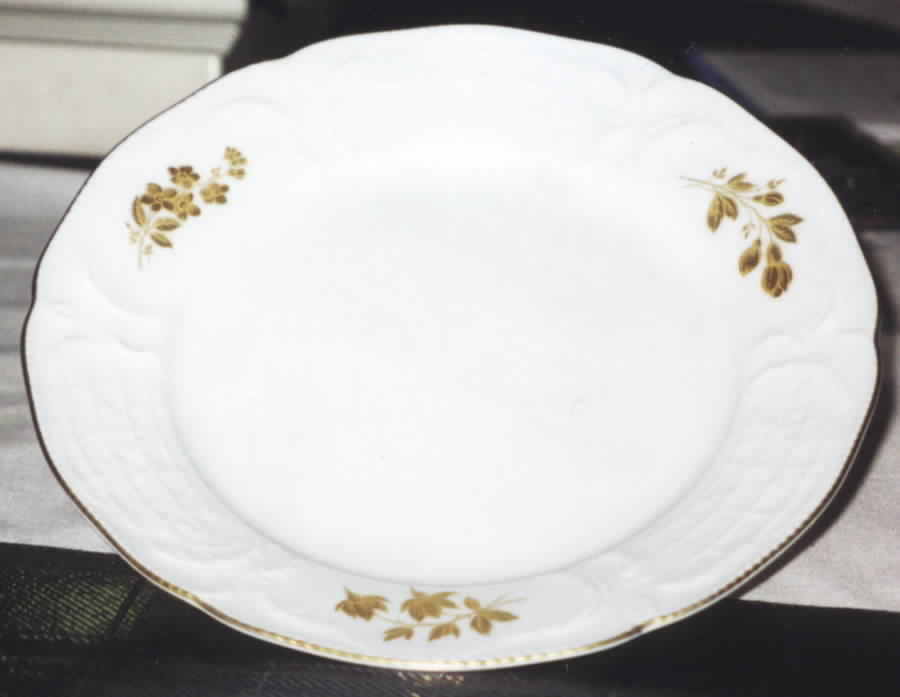 Gold Bouquet (Gold Trim) Dinner Plate by Rosenthal - Continental-1