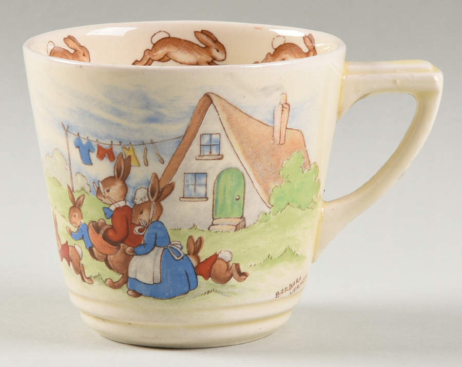 Bunnykins (Casino Shape) Flat Casino Shape Cup by Royal Doulton-1