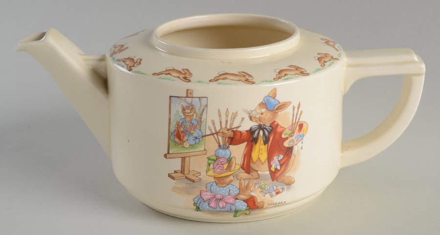 Bunnykins (Casino Shape) Teapot No Lid by Royal Doulton-1