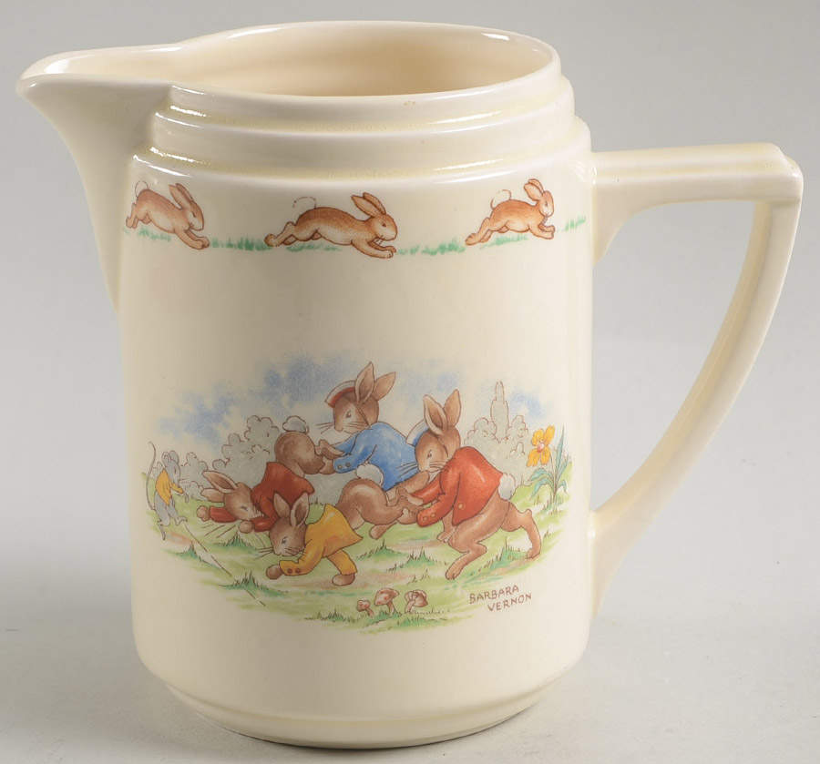Bunnykins (Casino Shape) 16 Oz Jug by Royal Doulton-1