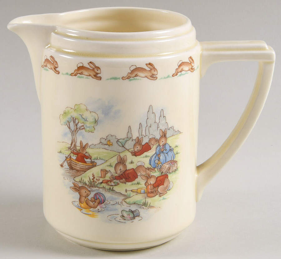 Bunnykins (Casino Shape) 32 Oz Jug by Royal Doulton-1