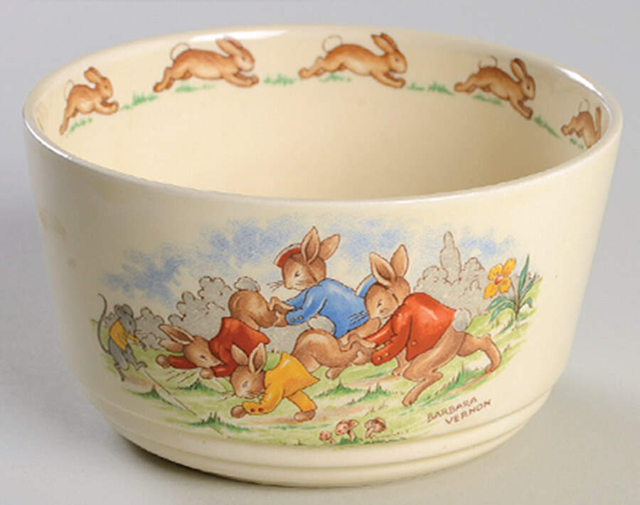 Bunnykins (Casino Shape) Open Sugar Bowl by Royal Doulton-1