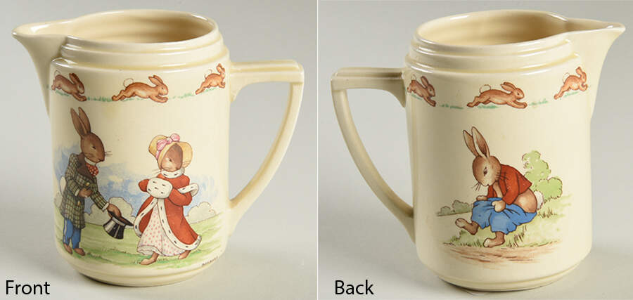Bunnykins (Casino Shape) Creamer by Royal Doulton-1