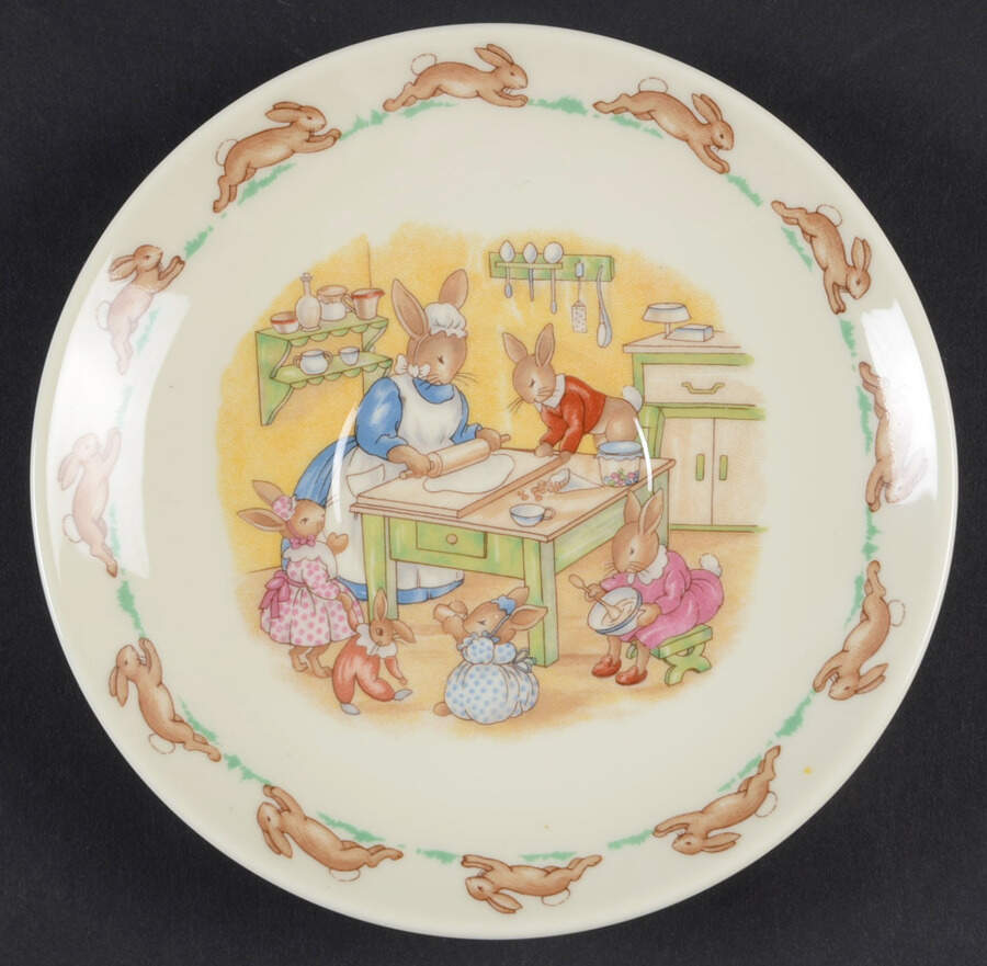 Bunnykins (Casino Shape) Saucer for Flat Casino Shape Cup by Royal Doulton-1