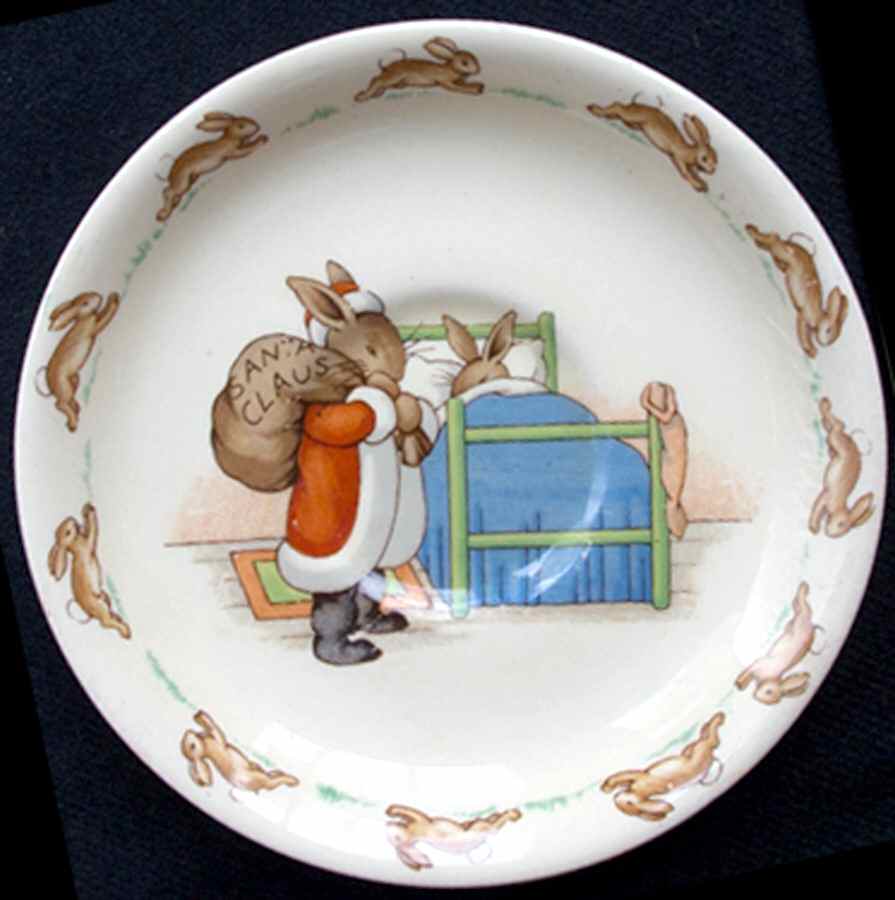 Bunnykins (Casino Shape) Saucer for Flat Casino Shape Cup by Royal Doulton-1