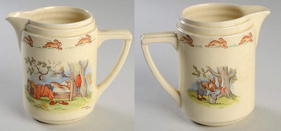 Bunnykins (Casino Shape) Creamer by Royal Doulton-1