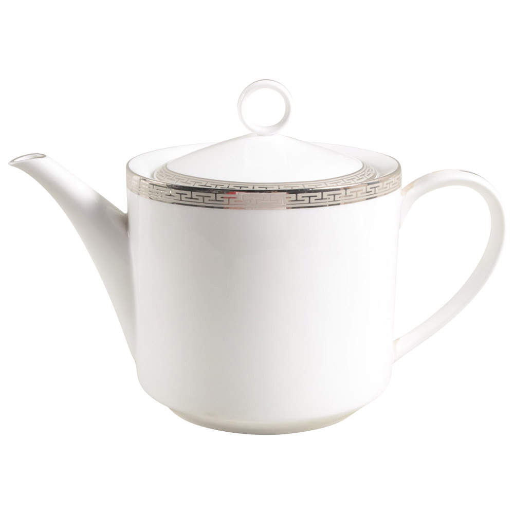 Corinth Platinum Teapot & Lid by Royal Worcester-1