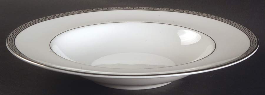 Corinth Platinum Large Rim Soup Bowl by Royal Worcester-1