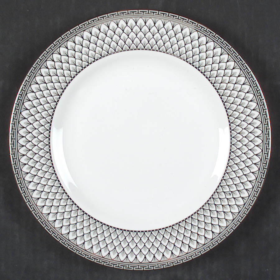 Corinth Platinum Accent Luncheon Plate by Royal Worcester-1