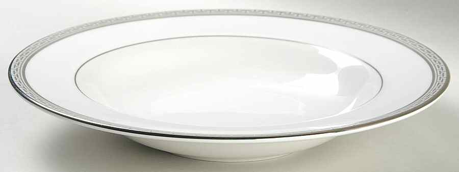 Corinth Platinum Large Rim Soup Bowl by Royal Worcester-1