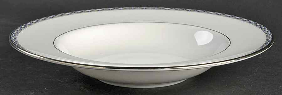 Francesca Platinum Large Rim Soup Bowl by Royal Worcester-1