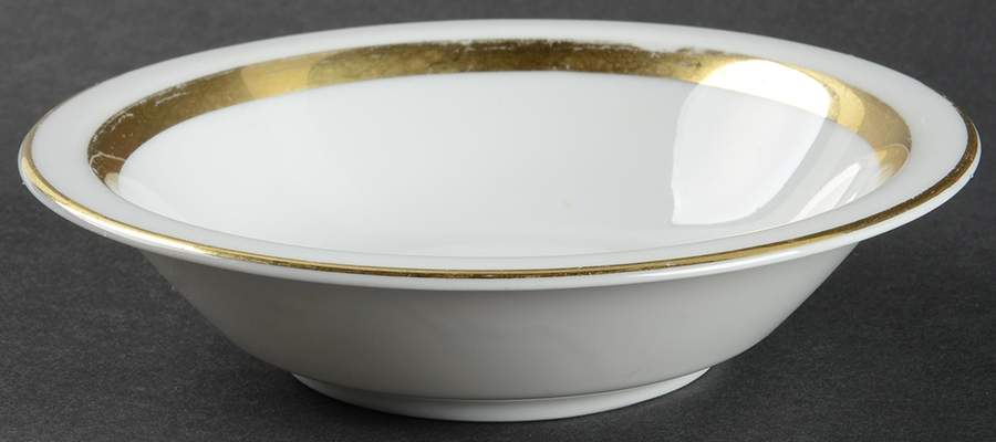 Tiara Gold Rim Fruit/Dessert (Sauce) Bowl by Royal Jackson-1