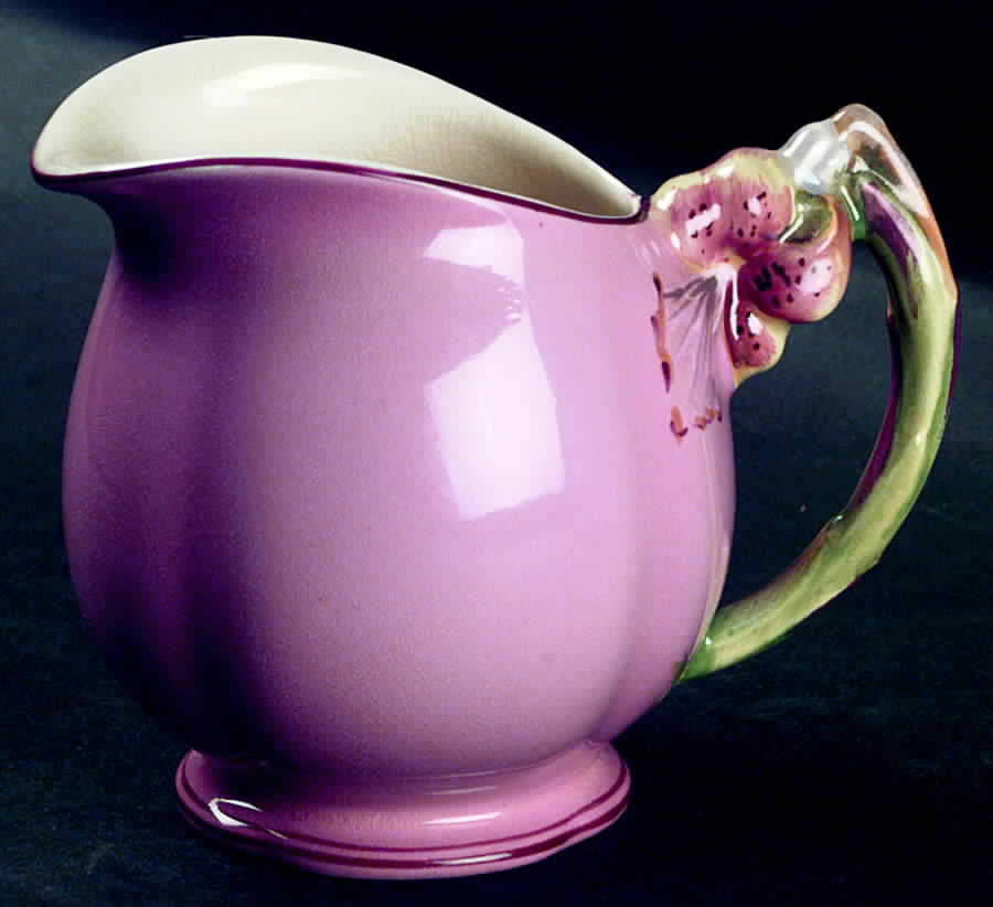 Tiger Lily Pink (Pink Trim) Creamer by Royal Winton-1