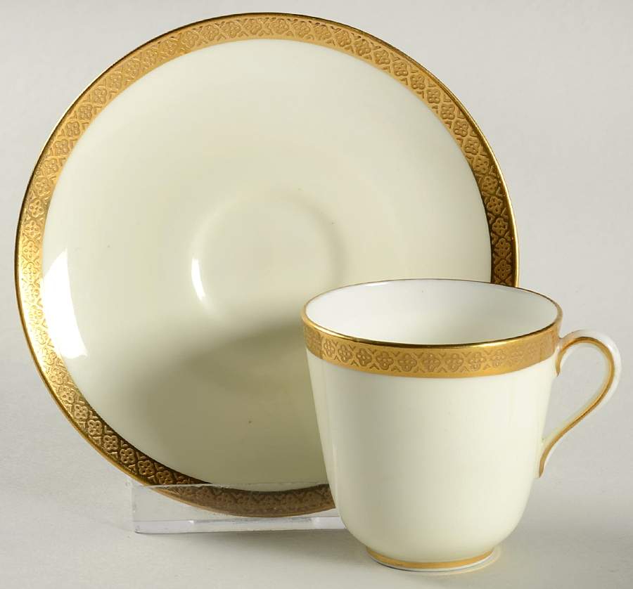 L9917 Flat Demitasse Cup & Saucer Set by Royal Cauldon-1