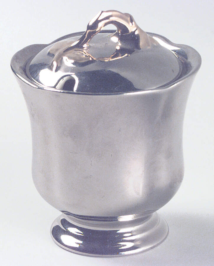 Golden & Silver Age Jam/Jelly & Lid by Royal Winton-1