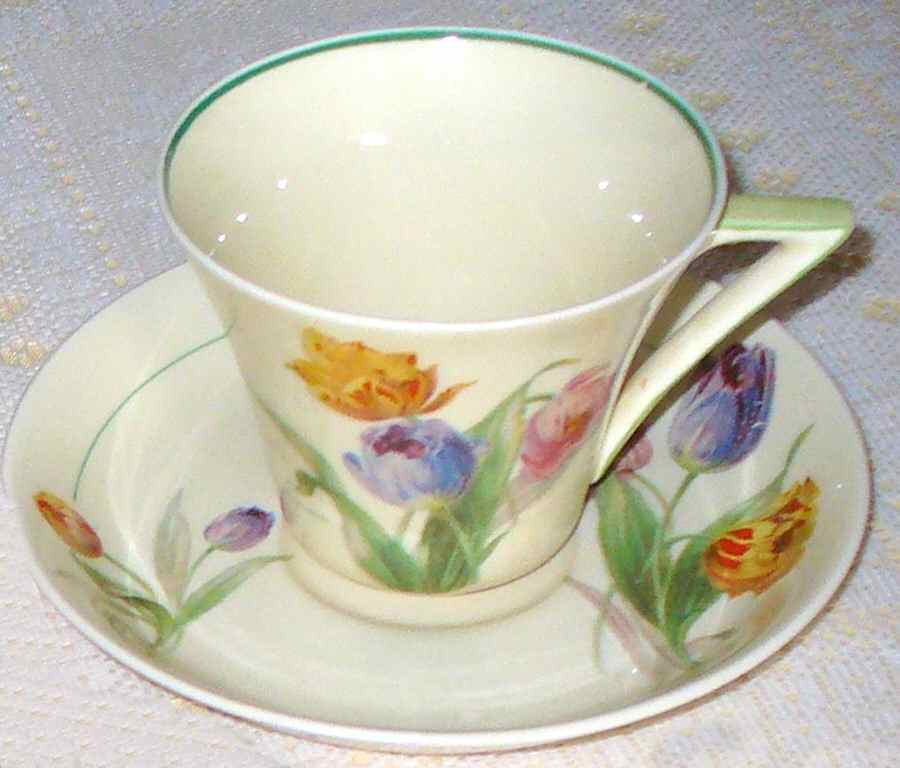 Haarlem Flat Cup & Saucer Set by Royal Doulton-1