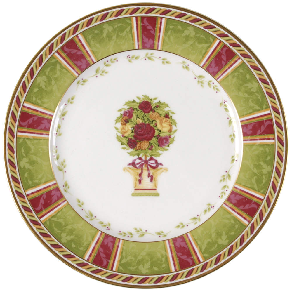 Seasons of Colour Red Accent Salad Plate by Royal Albert-1