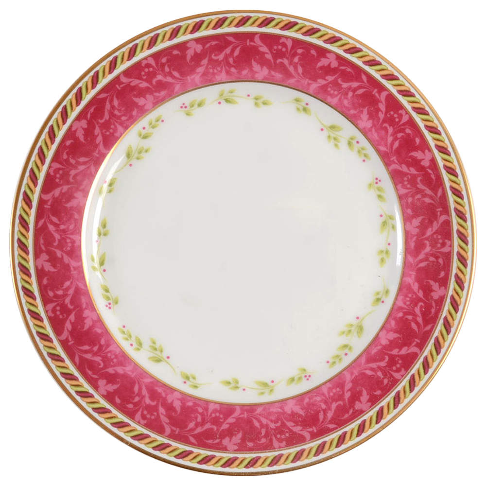 Seasons of Colour Red Bread & Butter Plate by Royal Albert-1