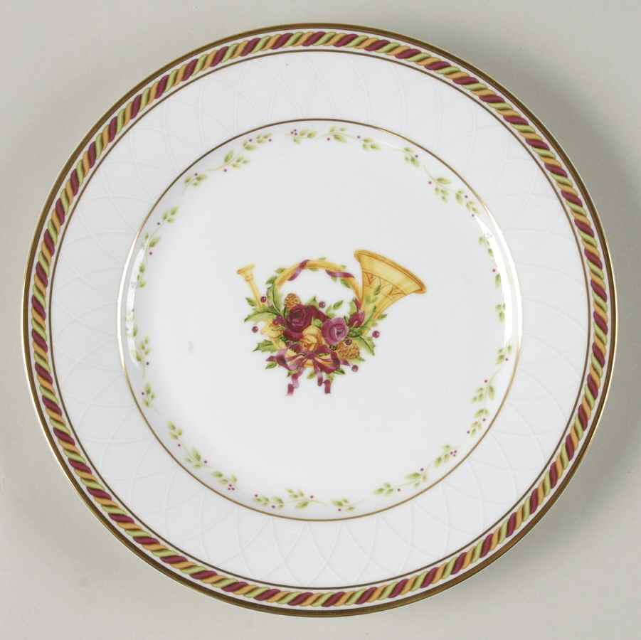 Seasons of Colour Red Accent Salad Plate by Royal Albert-1
