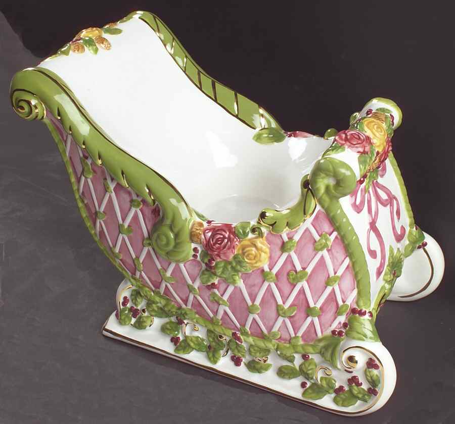 Seasons of Colour Red Centerpiece/Console Bowl by Royal Albert-1