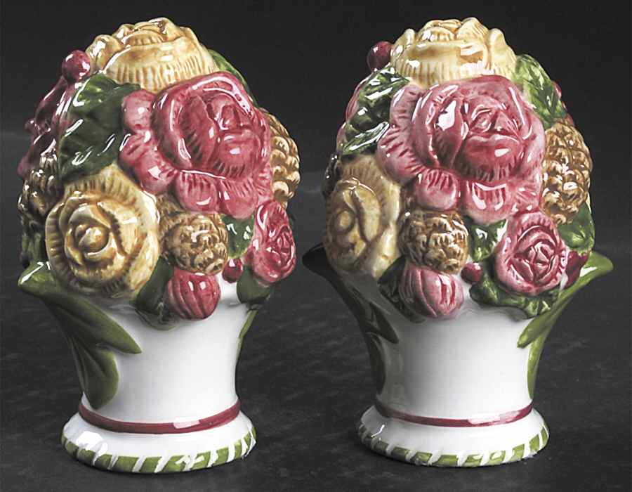 Seasons of Colour Red Sculpted Salt & Pepper Set by Royal Albert-1