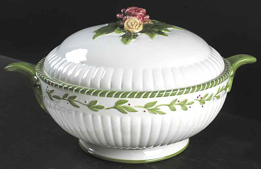 Seasons of Colour Red Sculpted Tureen & Lid by Royal Albert-1