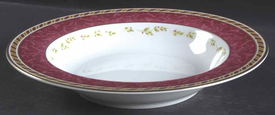 Seasons of Colour Red Large Rim Soup Bowl by Royal Albert-1