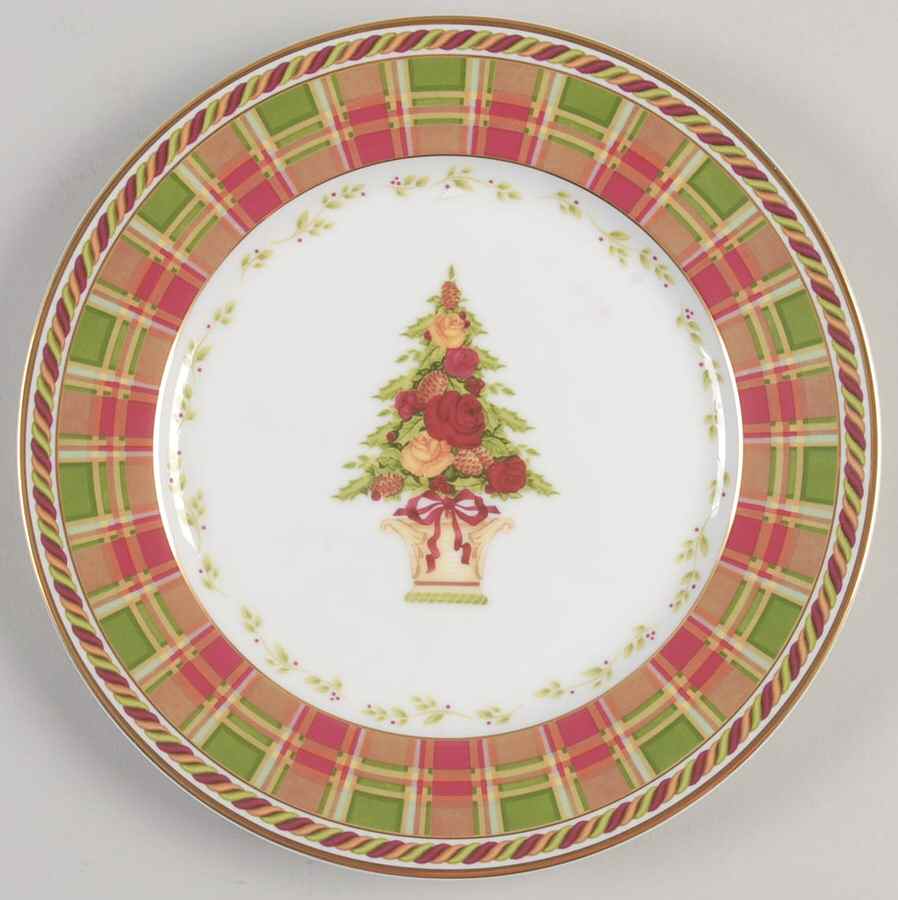 Seasons of Colour Red Accent Salad Plate by Royal Albert-1
