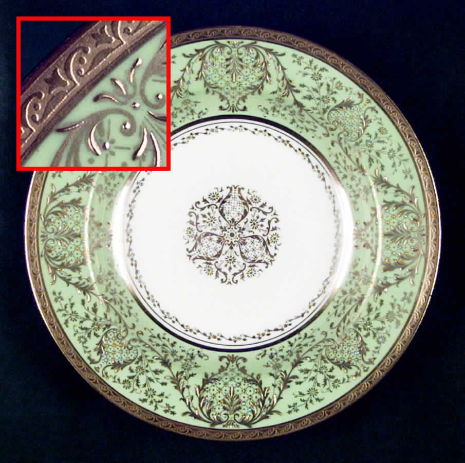 E278 Green Rim Soup Bowl by Royal Doulton-1