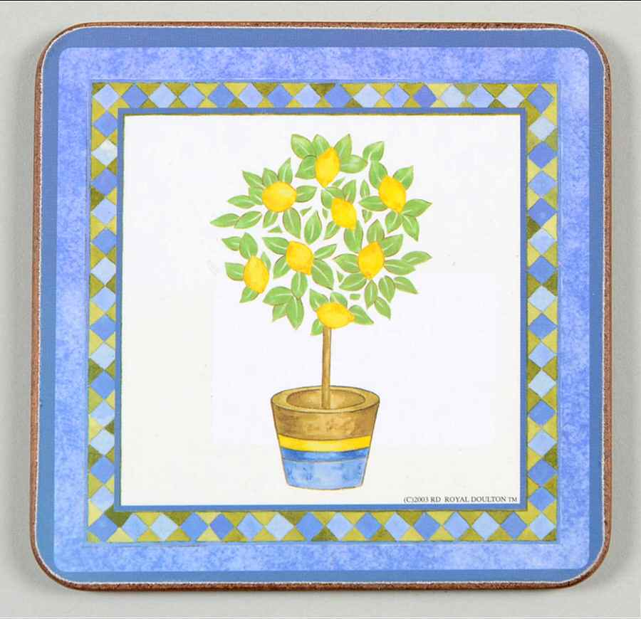 Carmina Accessories Cork Back Square Coaster by Royal Doulton-1