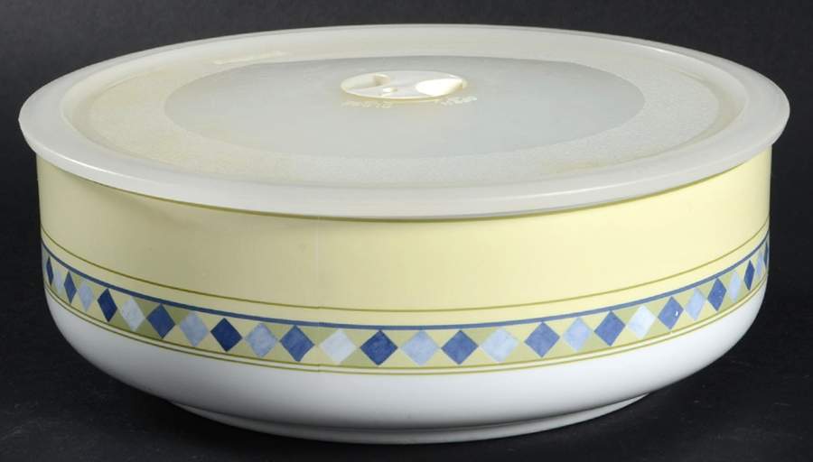 Carmina Accessories 7" Storage Bowl Ceramic with Plastic Lid by Royal Doulton-1