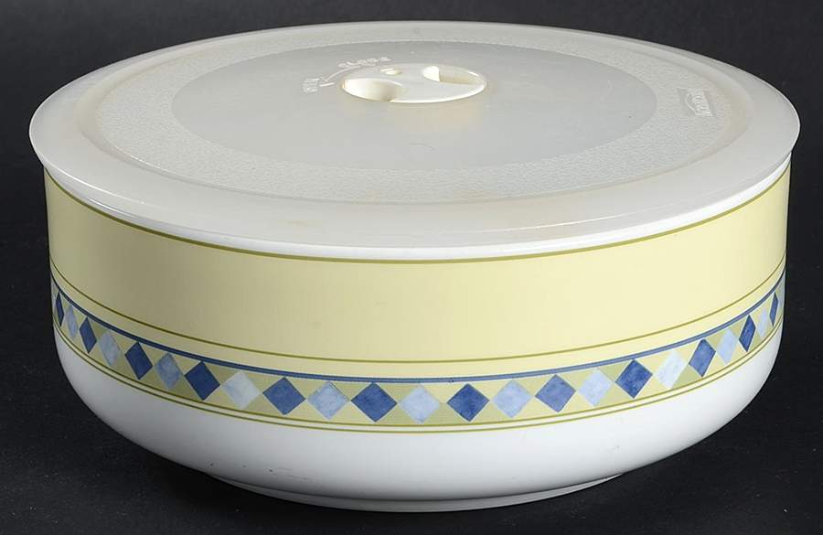 Carmina Accessories 6" Storage Bowl Ceramic with Plastic Lid by Royal Doulton-1