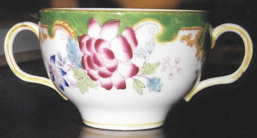 Temple Green (Scalloped) Flat Cream Soup Bowl by Royal Doulton-1