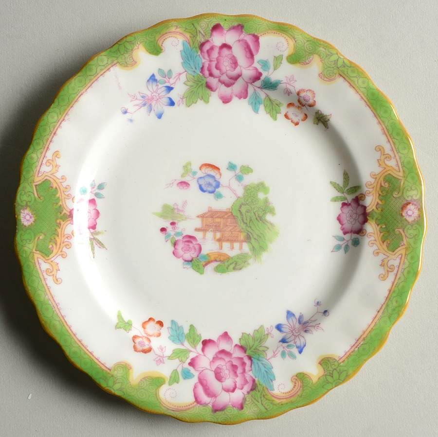 Temple Green (Scalloped) Bread & Butter Plate by Royal Doulton-1