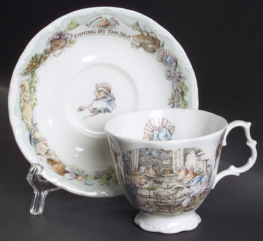 Brambly Hedge Dining by the Sea Footed Cup & Saucer Set by Royal Doulton-1