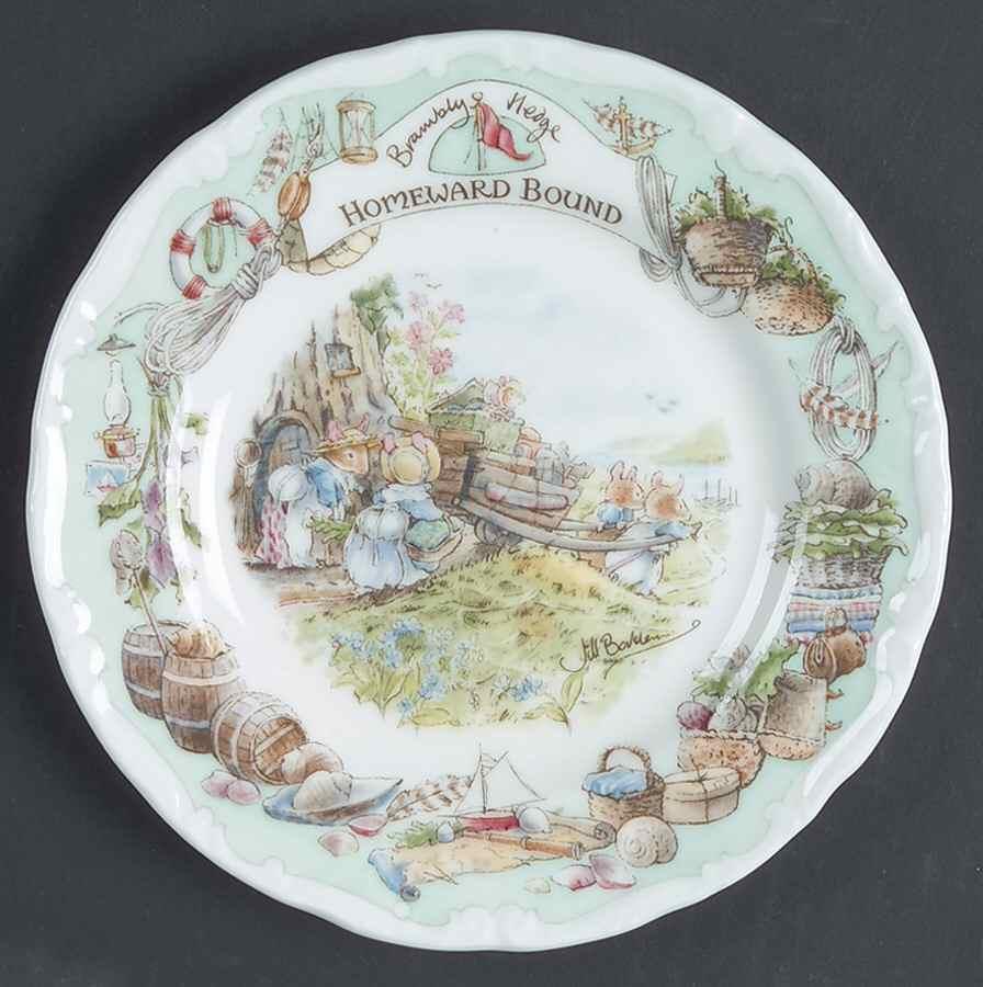 Brambly Hedge Homeward Bound Bread & Butter Plate by Royal Doulton-1