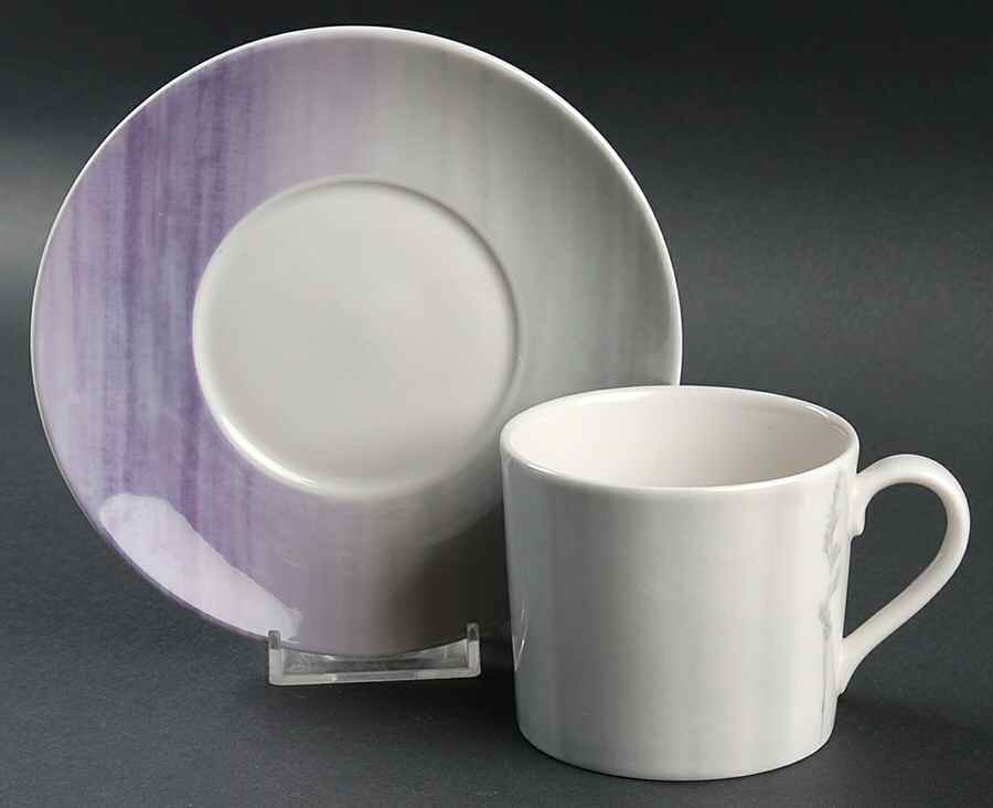 Smoke Flat Cup & Saucer Set by Royal Doulton-1