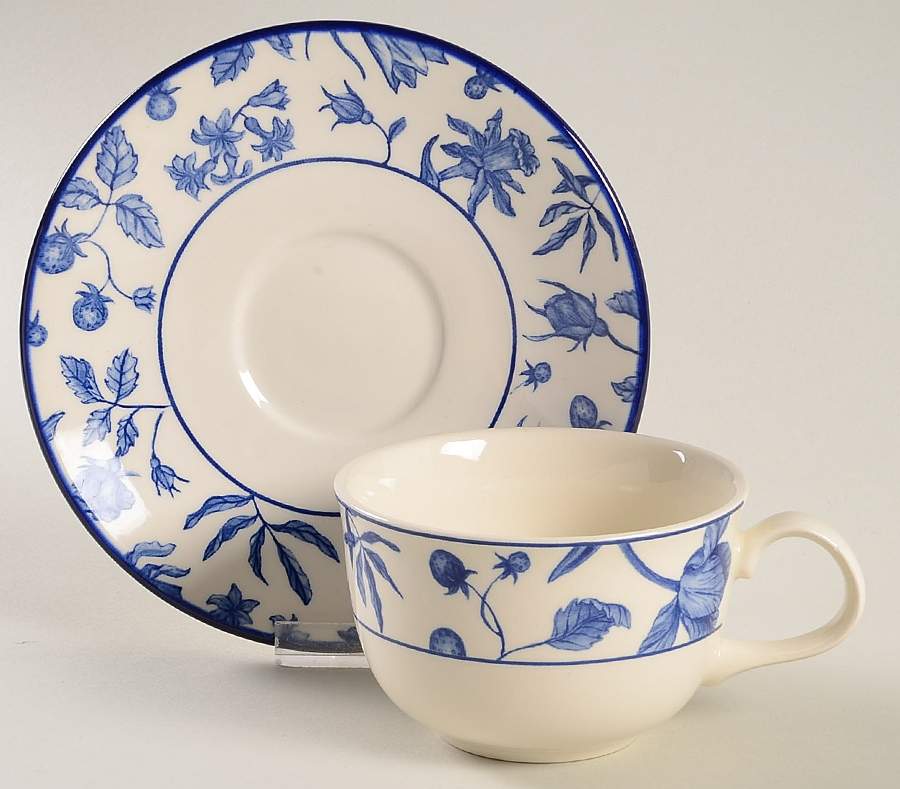 Spring Garden Flat Cup & Saucer Set by Royal Stafford-1