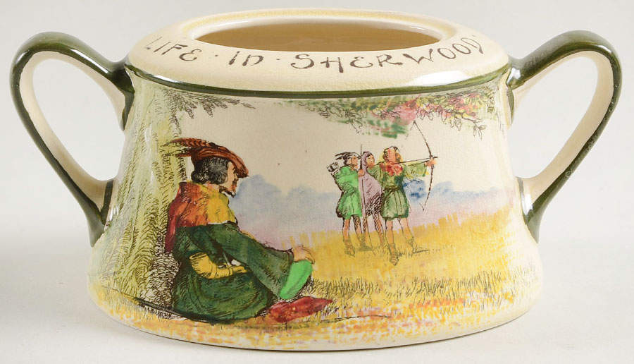 Under The Greenwood Tree Sugar Bowl No Lid by Royal Doulton-1
